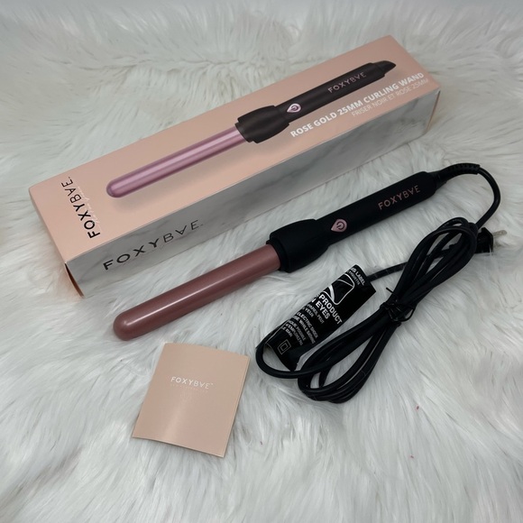 FOXYBAE Rose Gold 25mm Curling Wand Iron